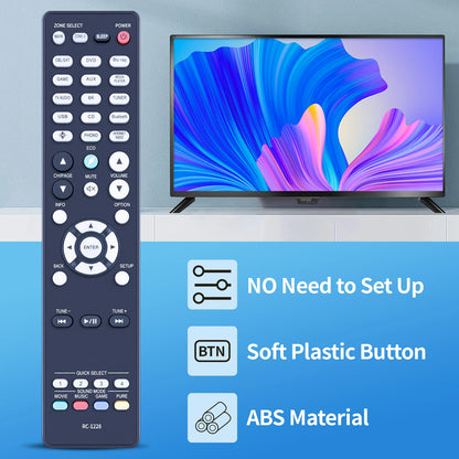 RC-1228 Replace Remote Control for Denon AV Receiver AVR-X2500H AVR-X2600H