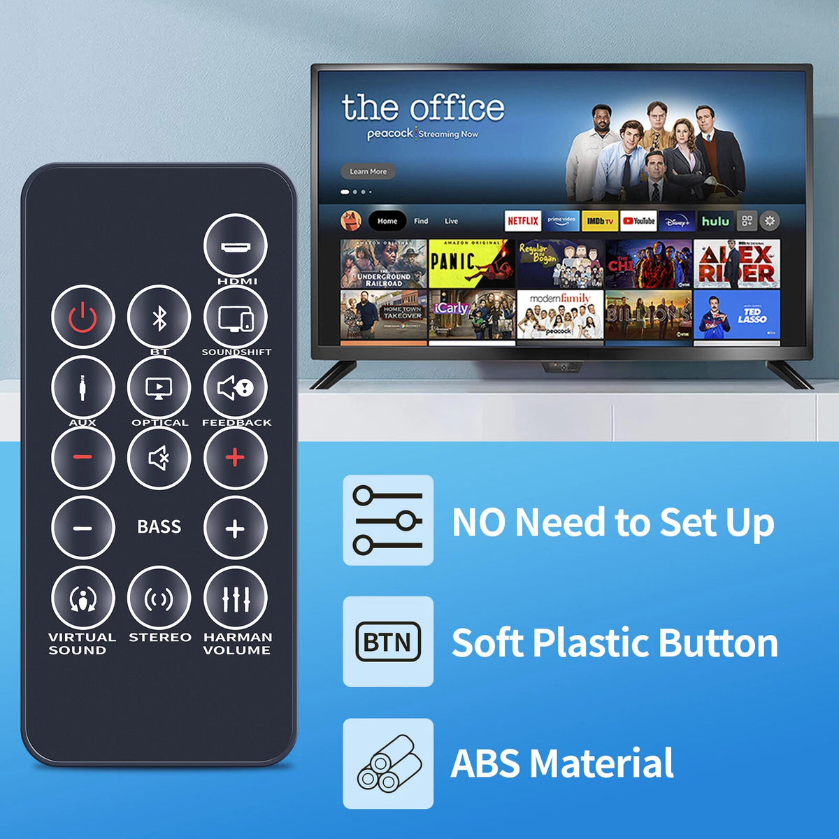 Remote Control For JBL Cinema SB250 SB350 STV250 Home Cinema 2.1 Soundbar