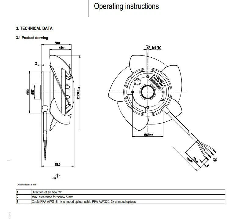 Replacement For Ebmpapst W2D155-EB08-01 400V Siemens Spindle Motor Fan No frame