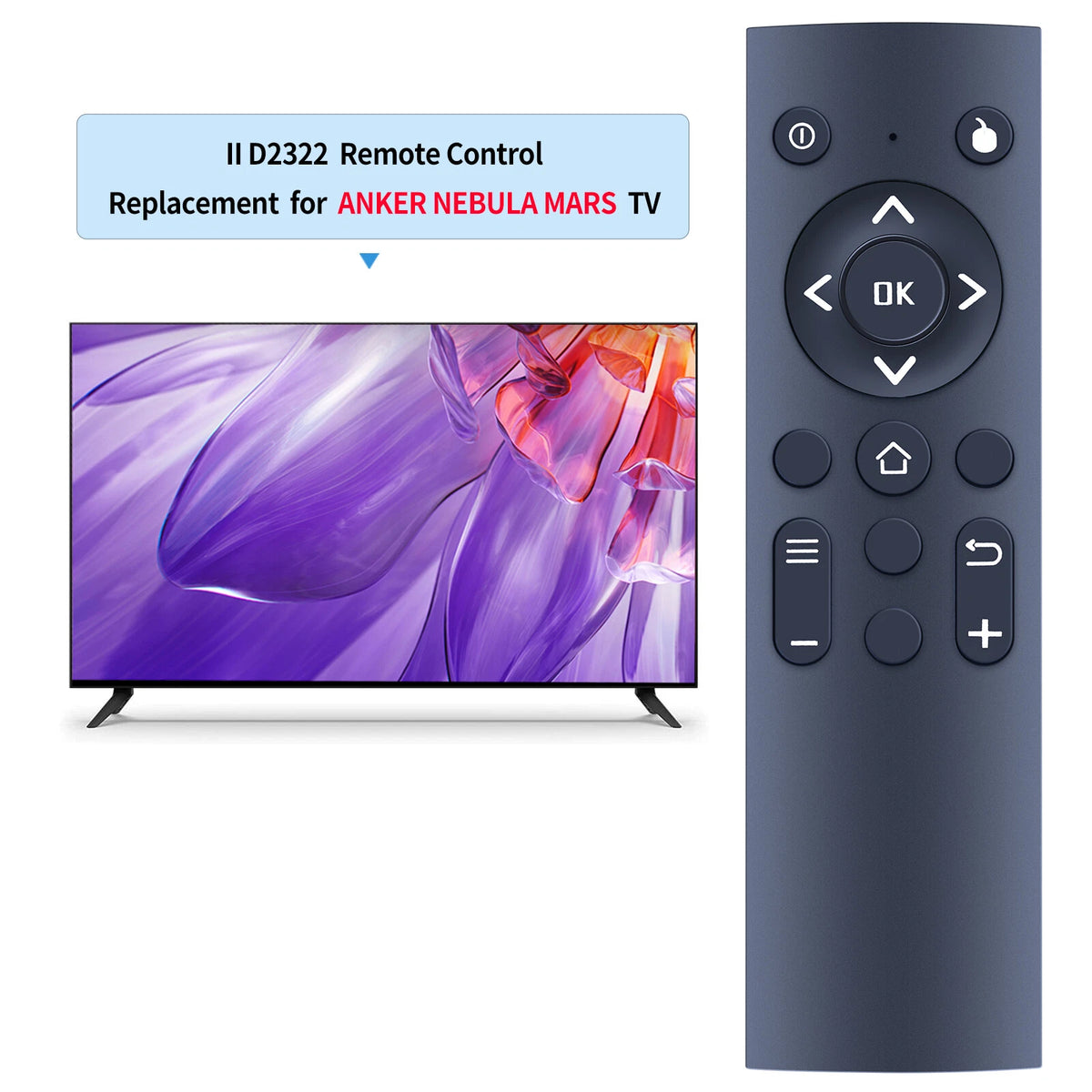 Remote Control For Anker Nebula Mars II D2322 Home Theater Portable Projector