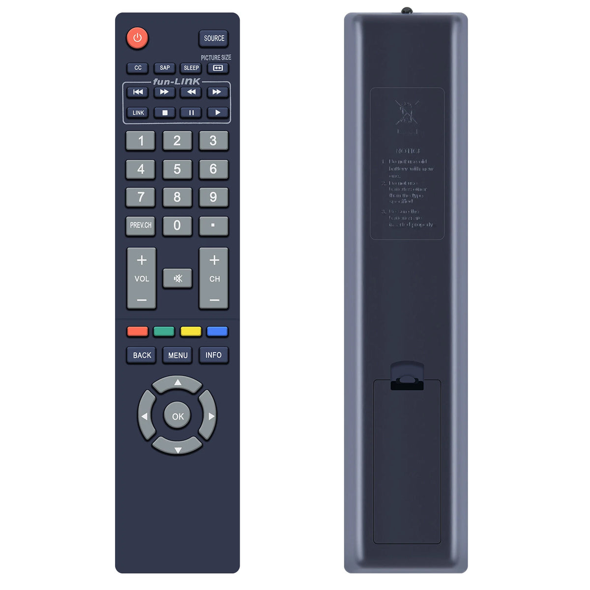 NH418UP For Magnavox TV Remote Control 43ME345V/F7B 50ME336V/F7 55ME345V/F7A