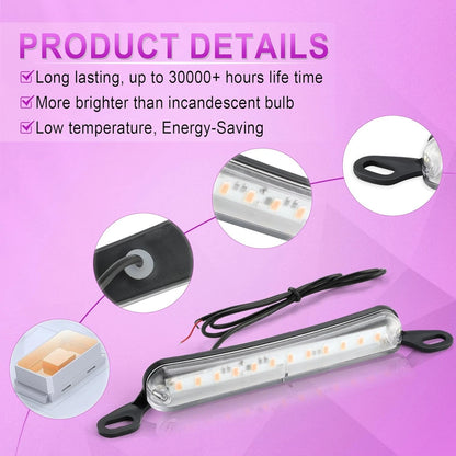 LivTee License Plate Light, Extremely Bright LED Lights Purple