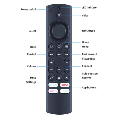 NS-RCFNA-21 Rev B Voice Remote For Insignia Toshiba Fire TV NS-32DF310NA19