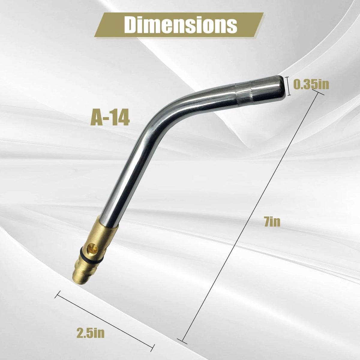 0386-0105 A-14 1/2" Torch Tips for G-4 or PLF-A5 Handles, Soft Solder 2 to...