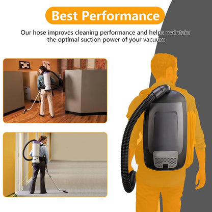 103048 Static-Dissipating Backpack Vacuum Hose 16" x 4" x 15", Black
