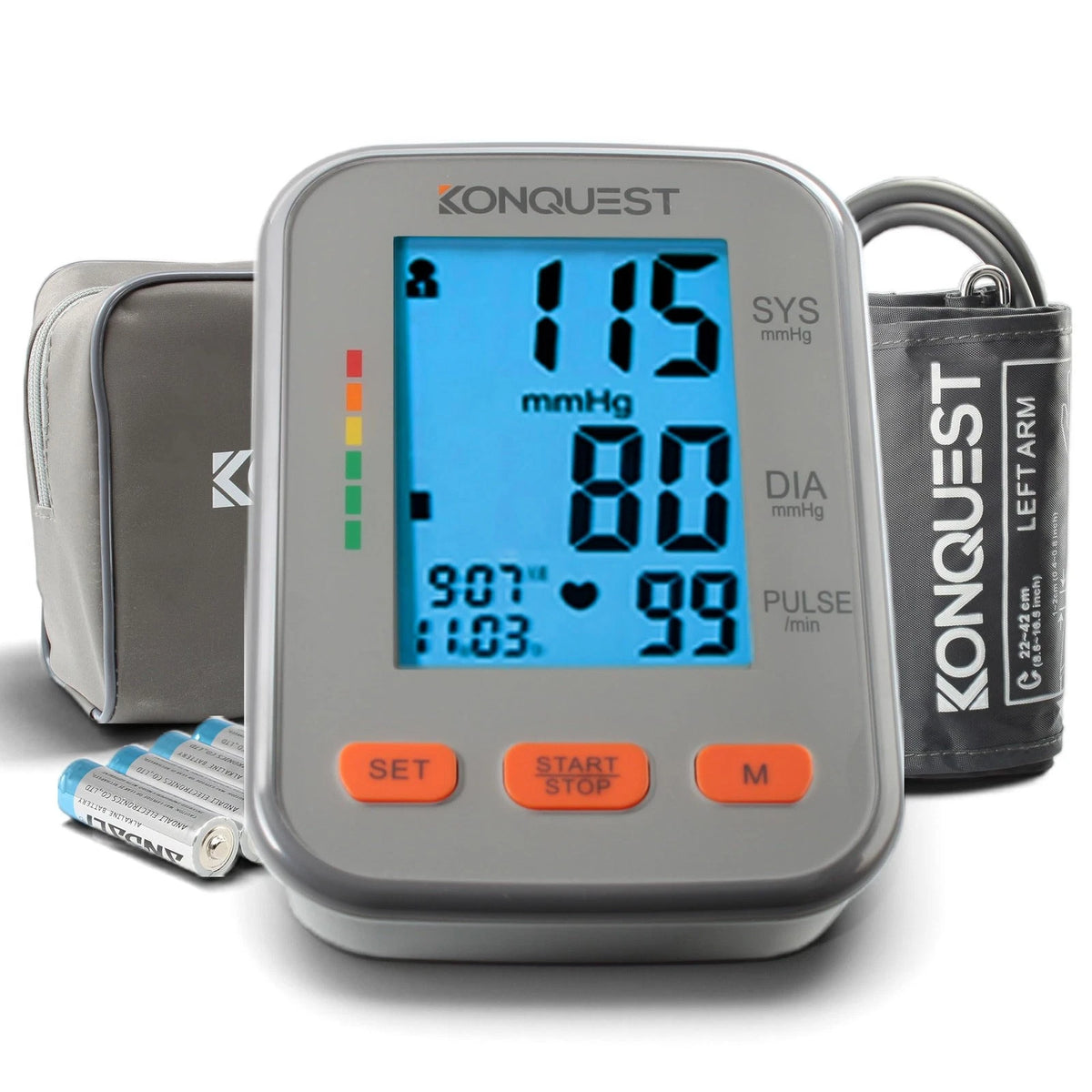 Konquest KBP-2704A Digital Blood Pressure Monitor – Automatic Large, Gray