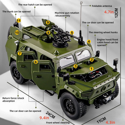 1/18 For DongFeng Mengshi 3th Generation Off Road Vehicle Sound Light Model GG