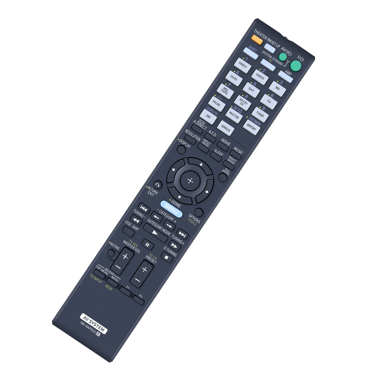 RM-AAP025 Replace Remote Control For Sony Multi Channel AV Receiver STR-DA2400ES