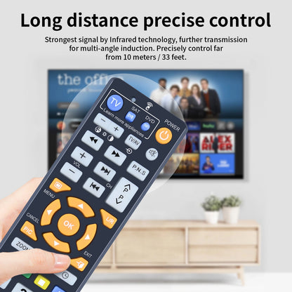 Universal Learning Remote Control L336 For TV VCR CBL DVD SAT STR-TV CD VCD HIFI