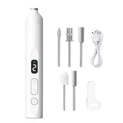 Manicure Pedicure Kit Cordless Nail Drill Dust Cover 13800RPM For Thick Nails