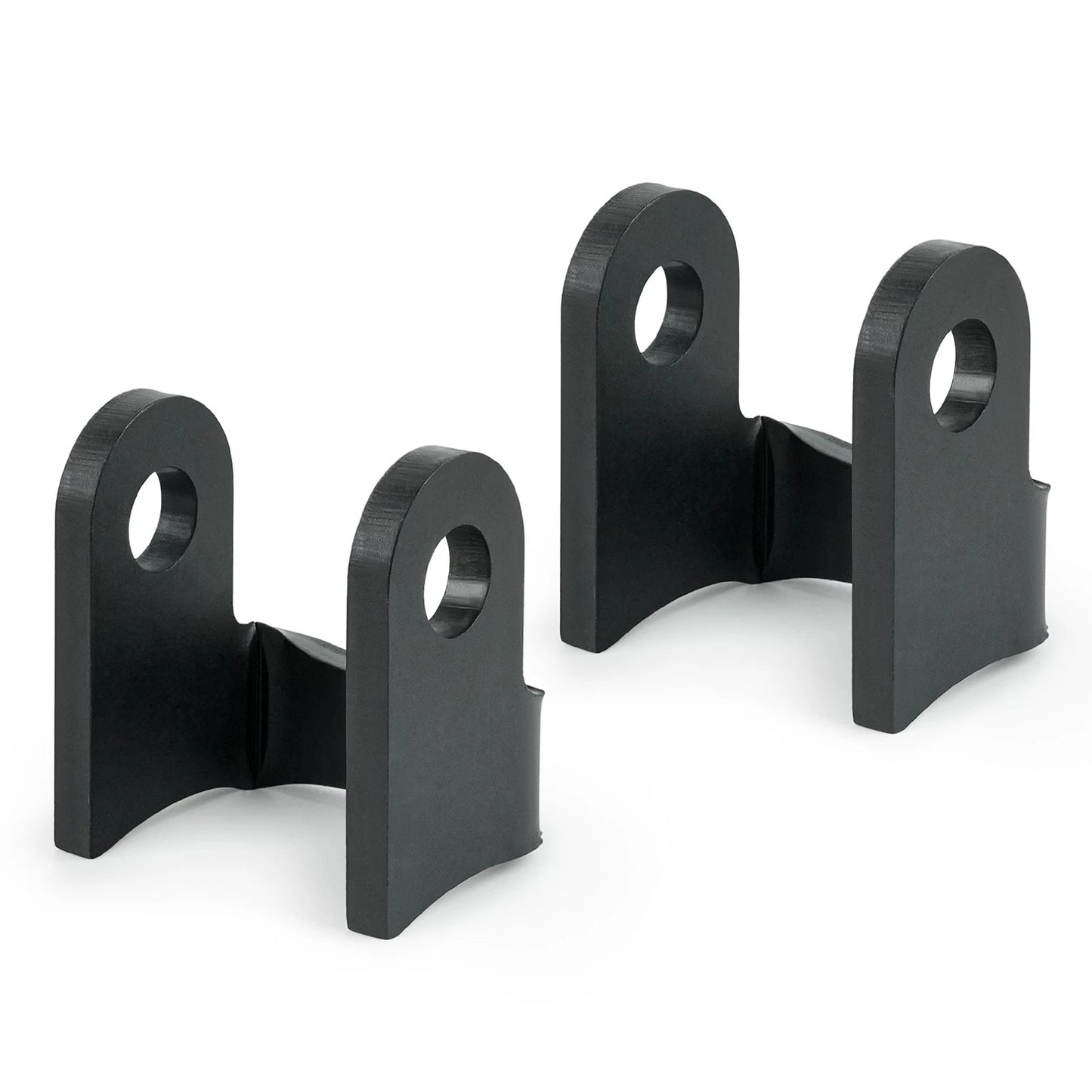 Set of 2 Shock Mount Brackets  – 6mm Steel, 1/2" Bolt Hole, Fits 1.75"–3" Tube