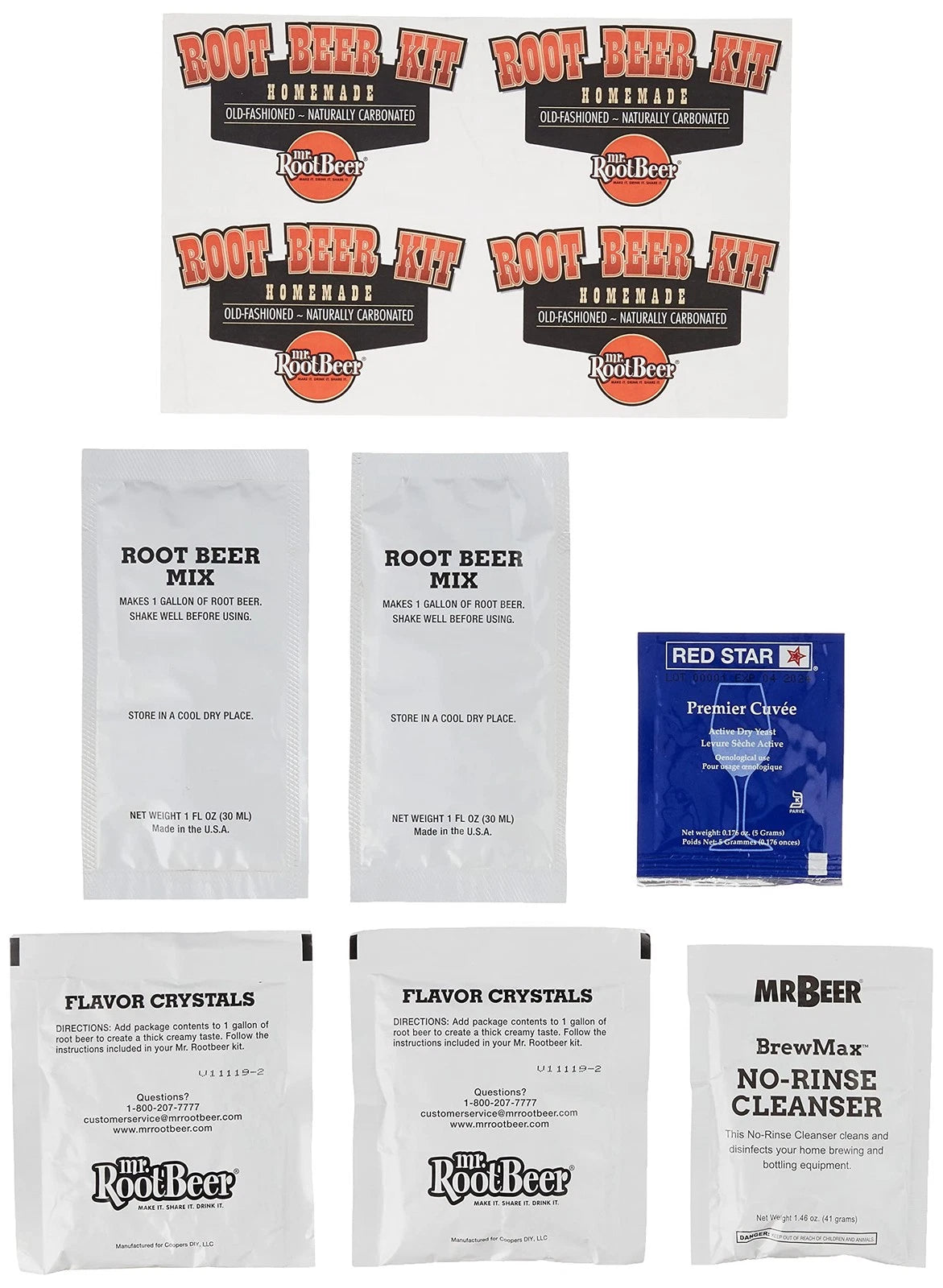Mr. Root Beer Home Brewing Kit _, Multicolor