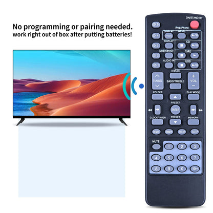 Remote Control For Sharp RRMCGA255AWSA CD Player Stereo System CD-DH950P