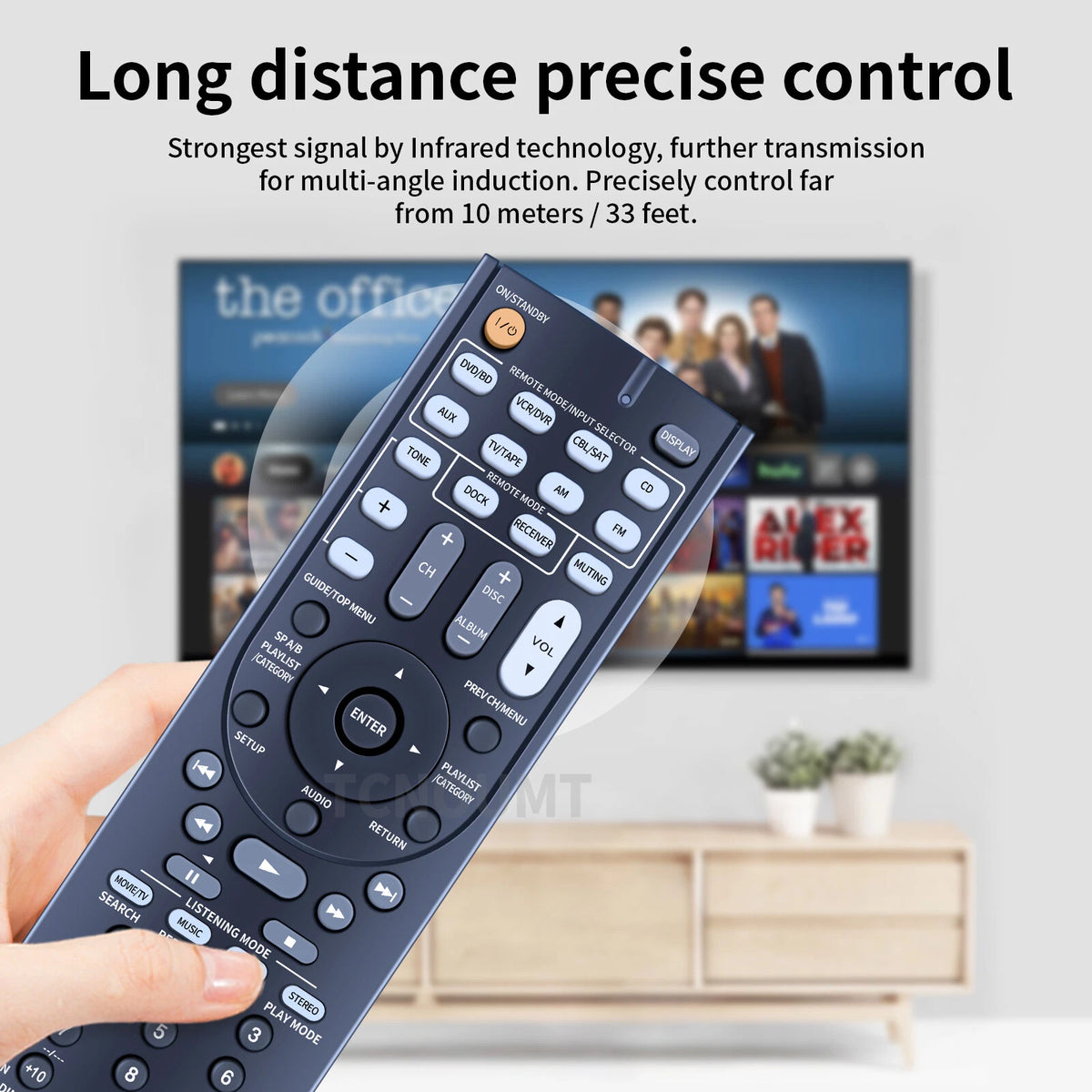 RC-735M Remote Control For Onkyo AV Receiver HT-R370 HT-S3200 TX-SR307