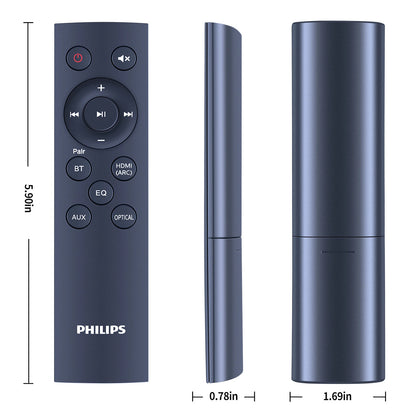 Remote Control For Philips TAB5105/10 TAB5305/12 SoundBar Audio Speaker System