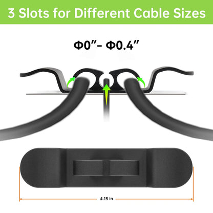 6PCS Cord Organizer for Appliances, Small Standard, 3 Black + 3 White