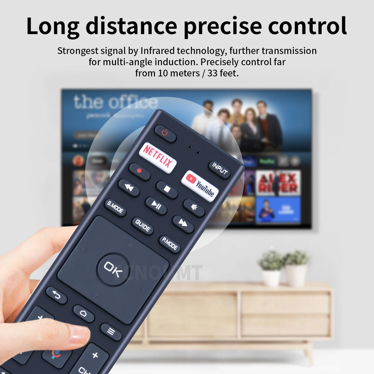 RM-C3363 Replacement IR Remote Control For JVC LED TV LT-32KB208