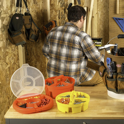 Bucket Boss - Stacker Small Parts 1 Count (Pack of 1), Yellow