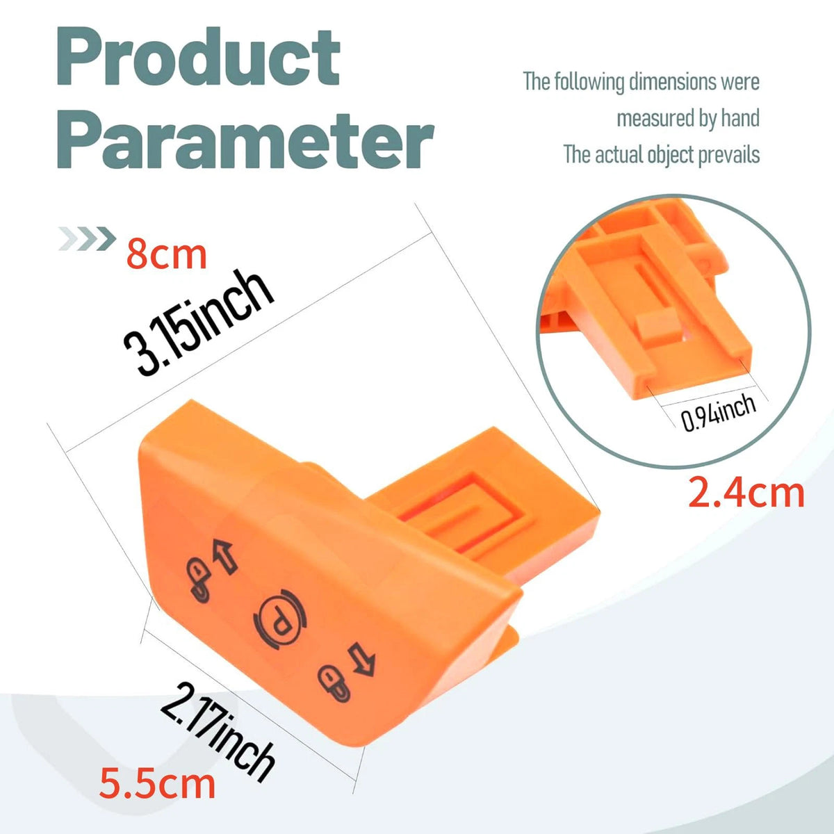 UC21883 1PC Mower Park Brake Knob Plastic Simple Installation For John Deere