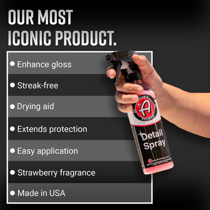 Adam's Detail Spray (16 fl. oz) - Quick Waterless Car Detailer | 16 oz