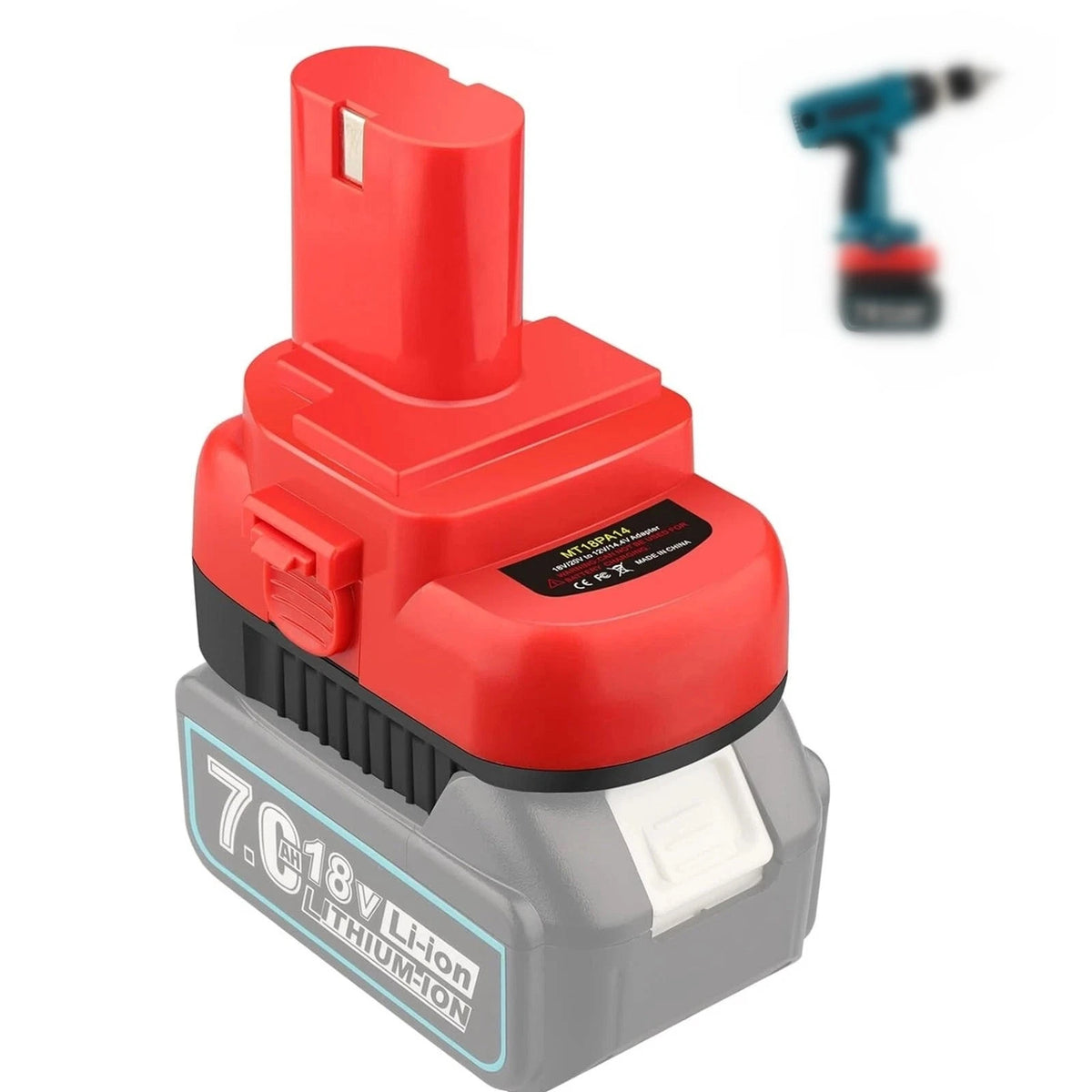 Solid Design 1 x Battery Adapter for Makita 18V Lithium Batteries BL1860 BL1850