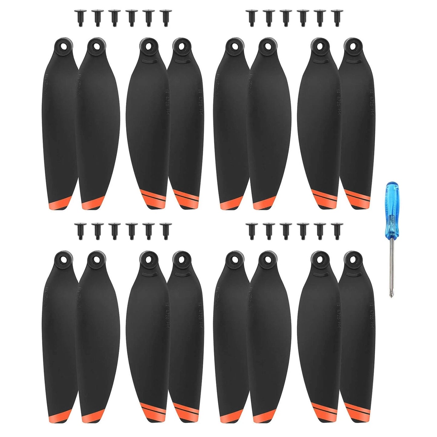 16PCS Mini 4k 2 Propeller for DJI Mavic 2 SE Drone Small, Black