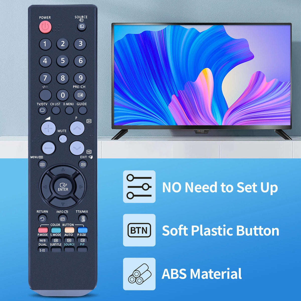 BN59-00624A Remote Control For Samsung LCD Monitor TV T220HD T260HD T240HD