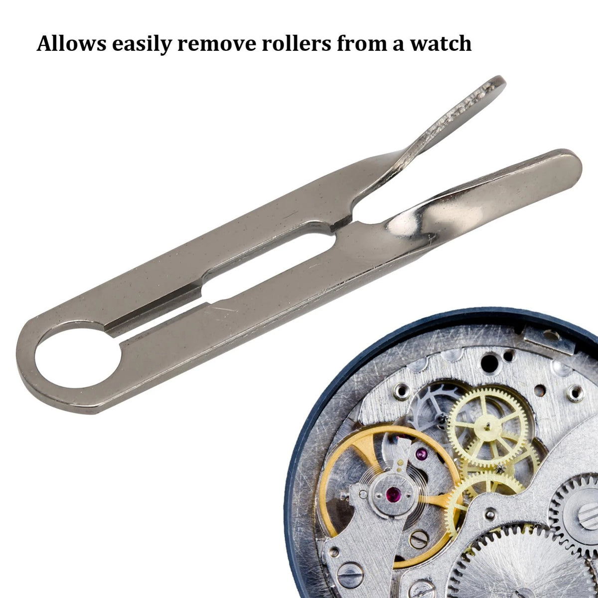 Professional Steel Watch Roller Remover Plier with Storage Box Watchmaker Tool