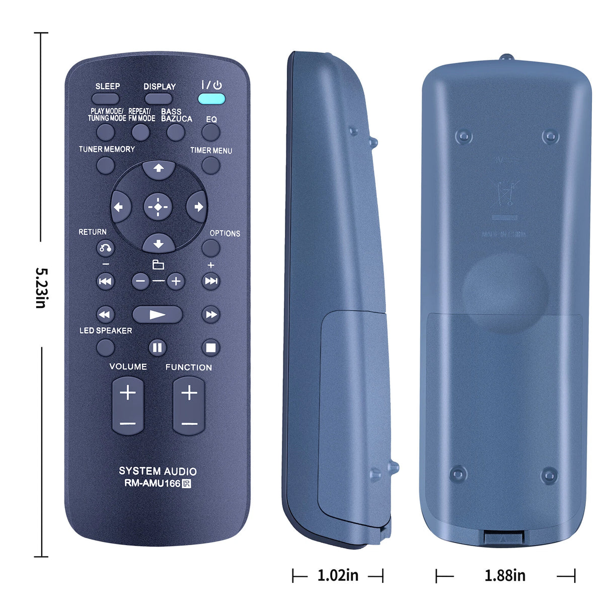 RM-AMU166 For Sony Home Audio System Remote Control GTK-X1BT RDH-GTK17iP