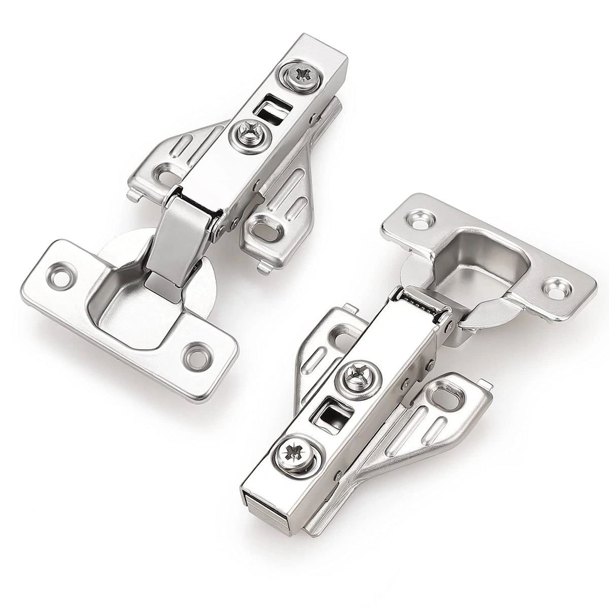 Probrico Full Overlay Soft Closing Clip On Face Frame Mounting 1 Pair, Nickel