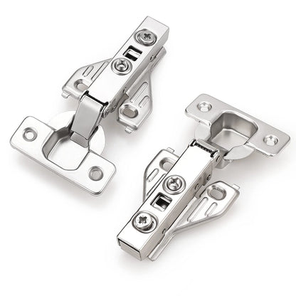 Probrico Full Overlay Soft Closing Clip On Face Frame Mounting 1 Pair, Nickel