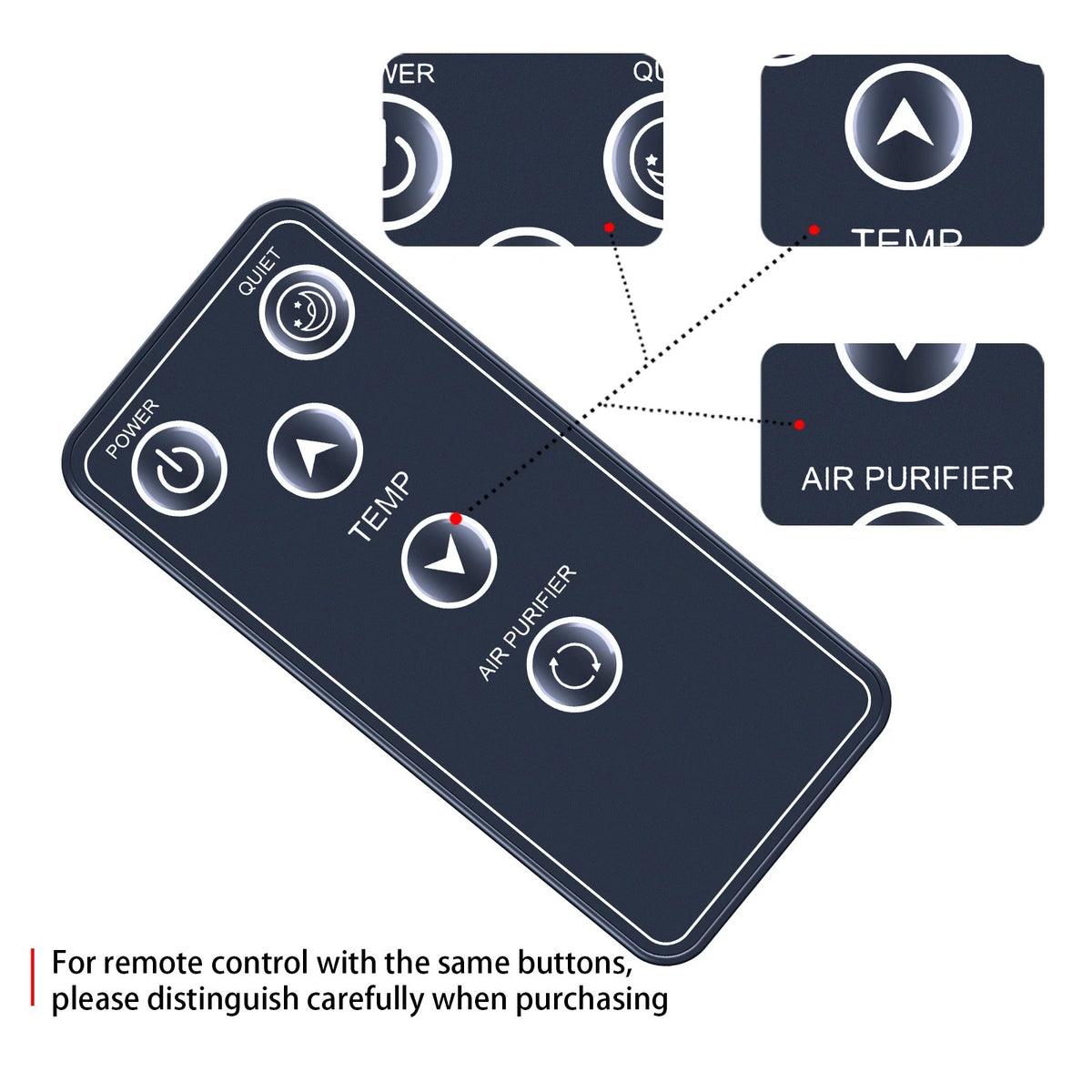 Replacement Remote Control For EdenPURE GEN2 Heater A5095 A5152