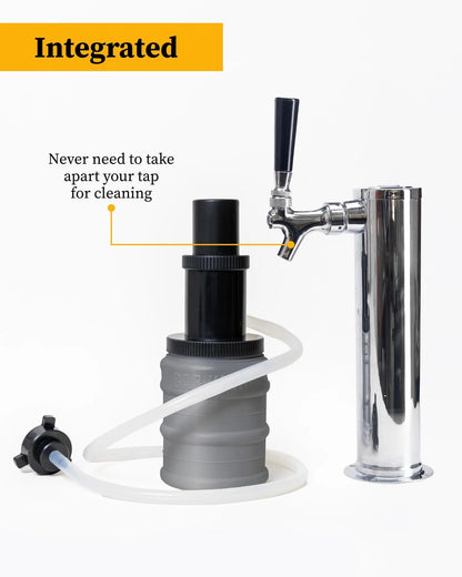 Bar-King Quick-Connect Kegerator Beer Line Cleaning kit. Standard w/4 Packs