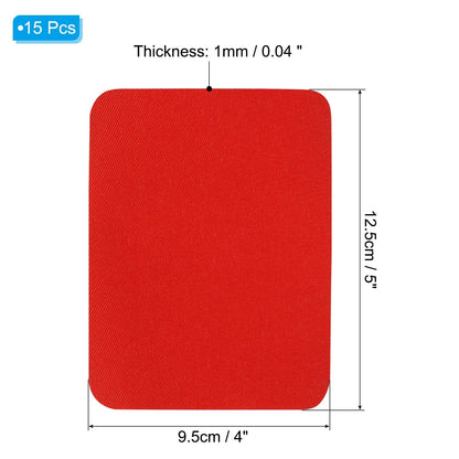 PATIKIL Fabric Iron-on Patches, 15Pcs 5x4 Inch Inside & Outside Strong Red