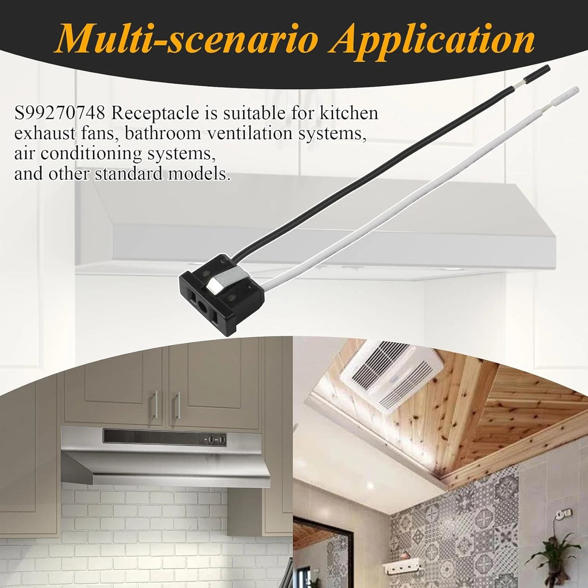 S99270748 Receptacle Exhaust Fan for Broan Fan, Bathroom vent fans...