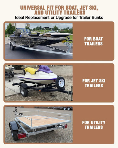Toplamper Upgraded Boat Trailer Bunk Brackets Galvanized Bunks Bracket for...