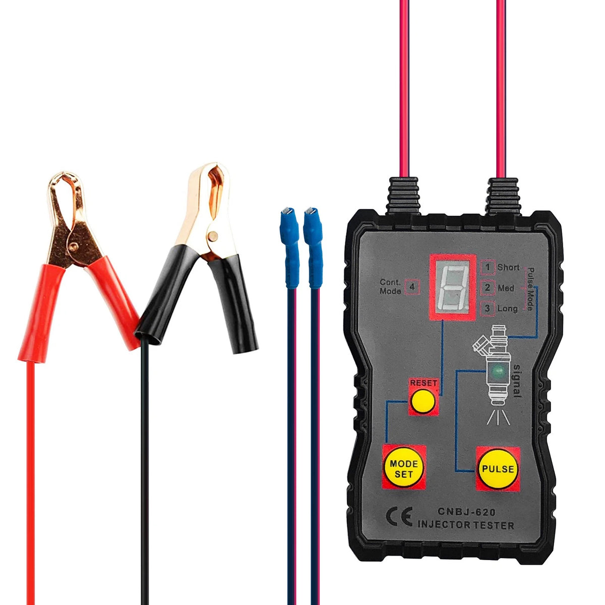 12V Car Fuel Injector Tester Fuel Pressure System Diagnostic Testing Tool Kit