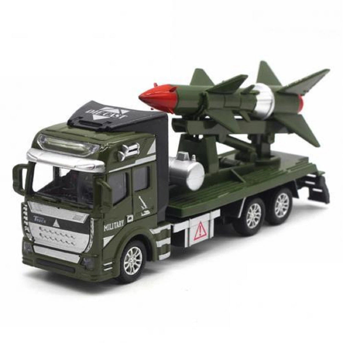 1:64 Pull Back Military Truck Car Model Collection Vehicle Toy Kids Gift Display