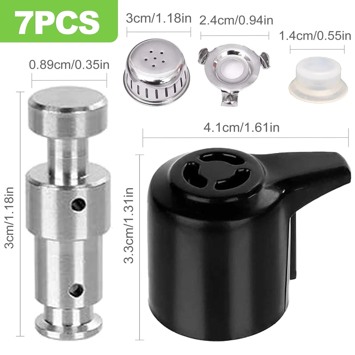 CeroDimo Universal Pressure Cooker Steam Release Valve and Float Black