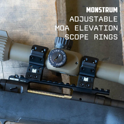 Monstrum Adjustable Height, MOA, Picatinny Scope Rings | 30 mm...