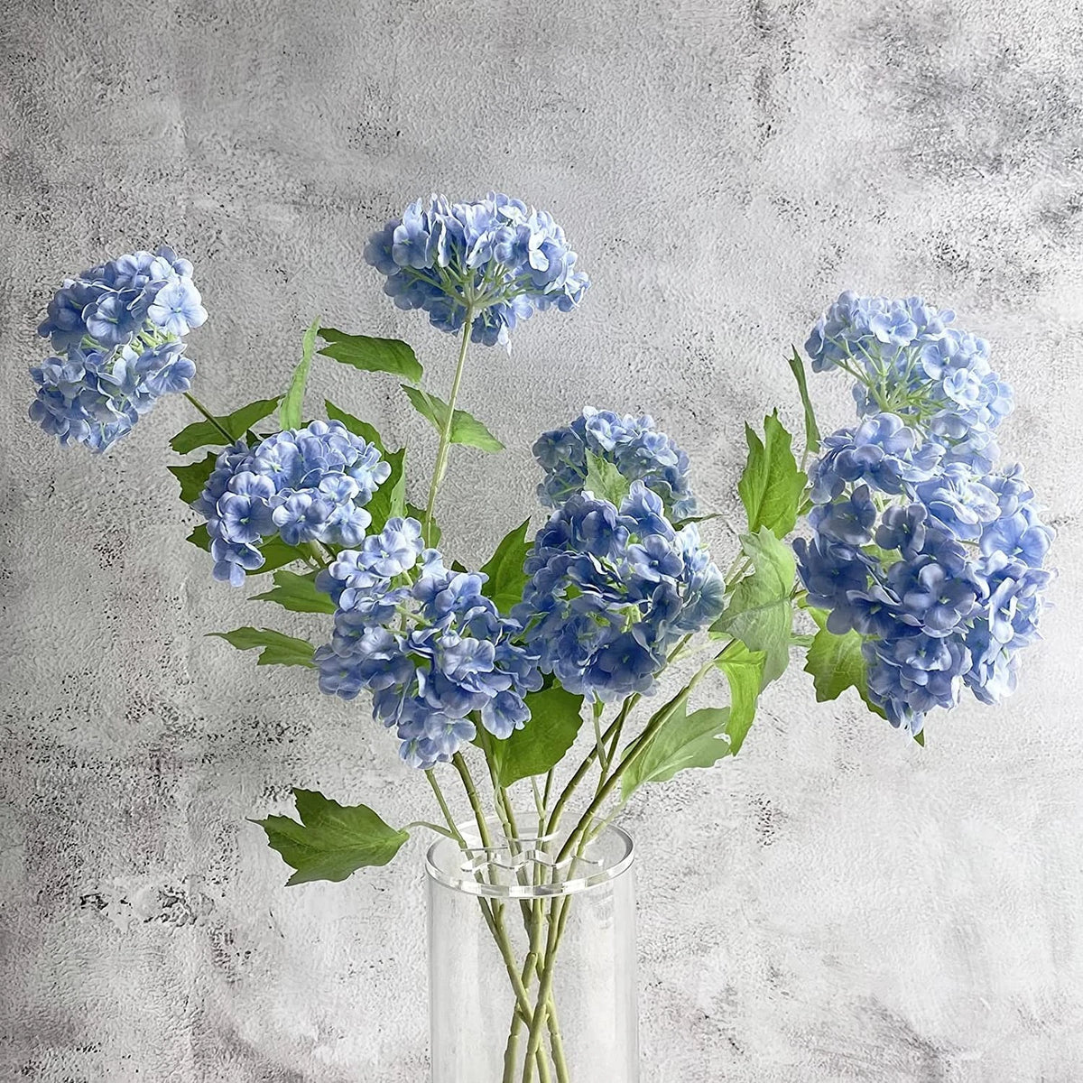 YalzoneMet 4 Pcs Artificial 26.8 inches x 3.15/3.94 x 4 pcs, Sky Blue