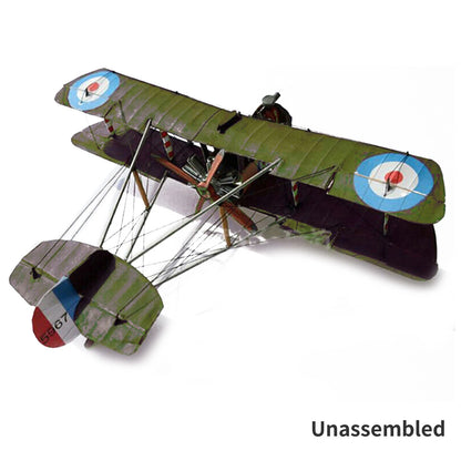 1:33 British Airco DH.2 Biplane Jet Paper Model Unassembled Military Collection