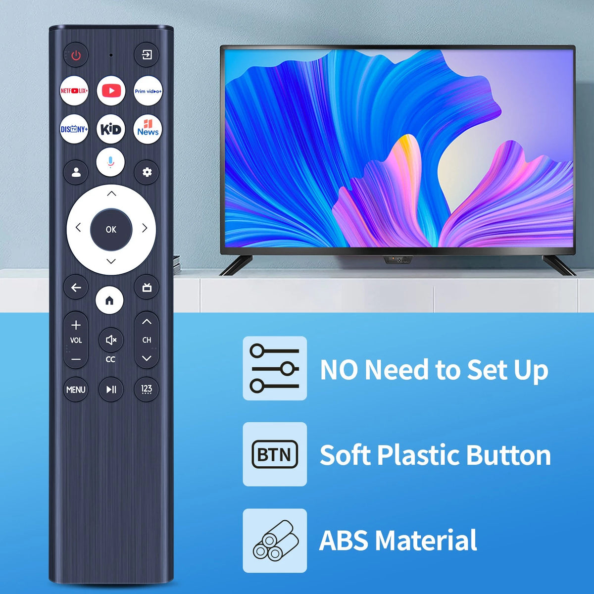 ERF6L80HL Replacement Remote Control For Hisense TV