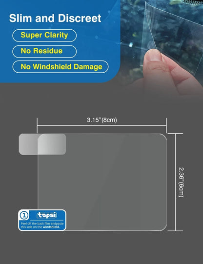 Adhesive Pads & Car Windshield Electrostatic Film for Mounting Nextbase Dash...