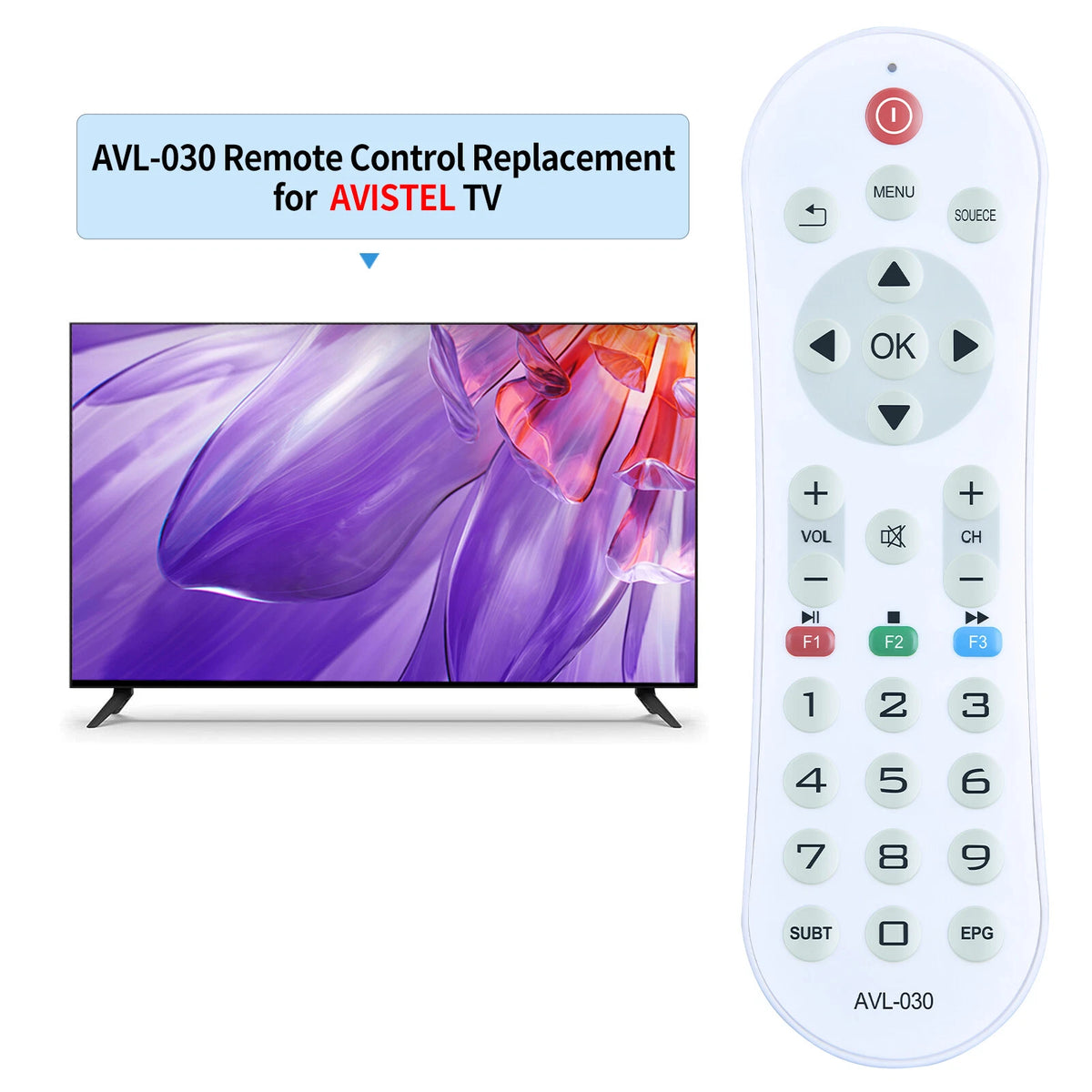 Replacement Remote Control For AVISTEL AVL-030