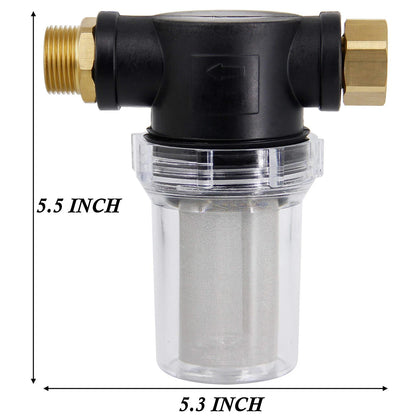 Twinkle Star Hose Filter Attachment Line Water with 1 Pcs, black