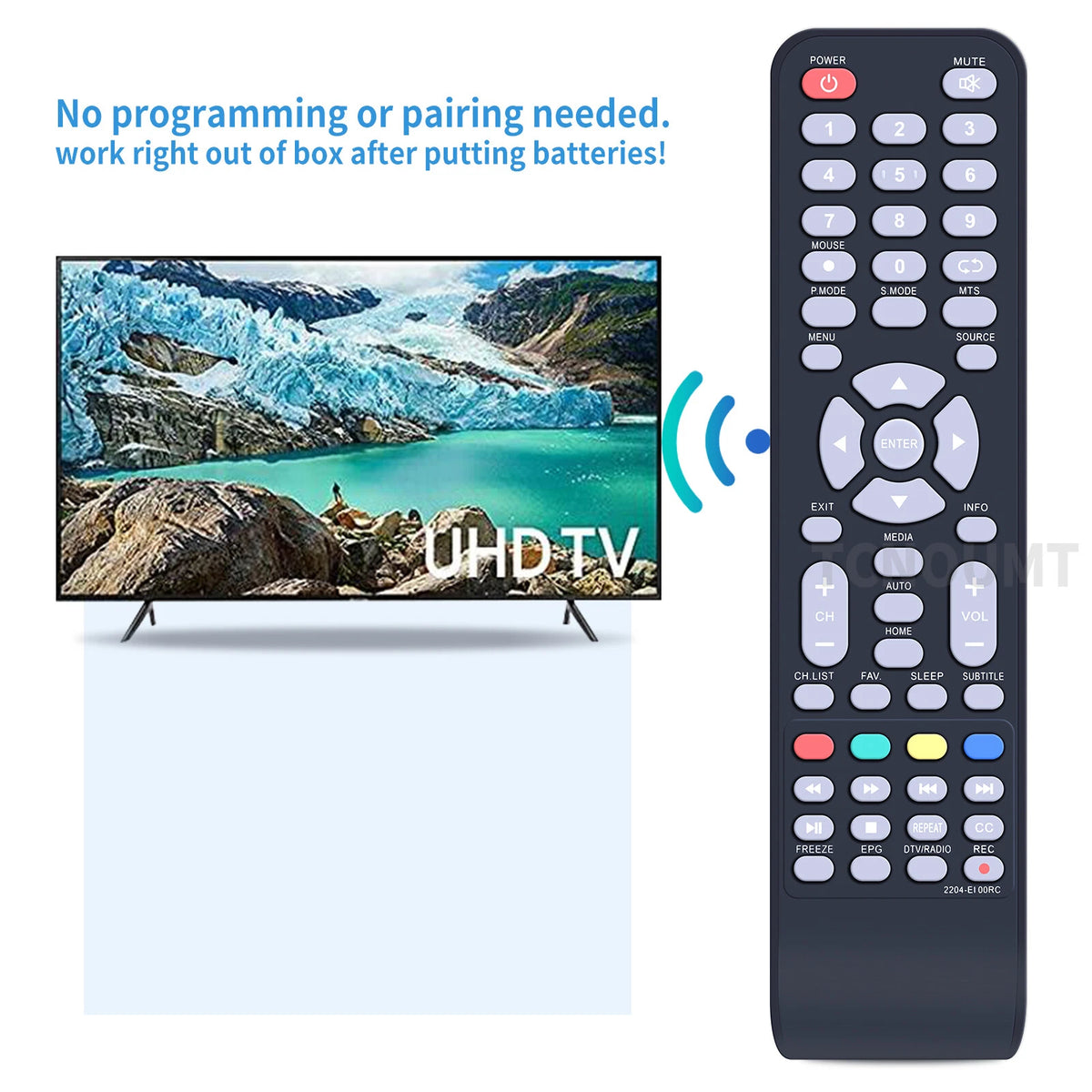 Remote Control For RCA YKF-Z16L01 2204-E100RC UHD LED Smart LCD HDTV TV