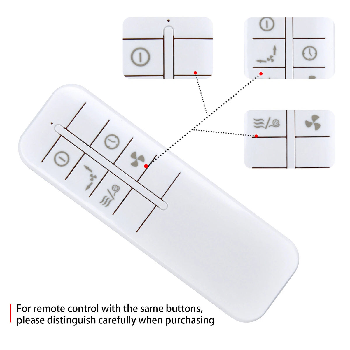 Replacement Remote Control For Holmes Blizzard Fan HAPF624R HAPF624R-UC