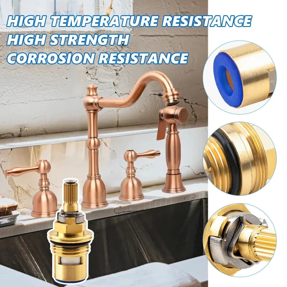 Cartridge for Kohler K-GP77005-RP & K-GP77006-RP Faucet Ceramic Valve, Brass