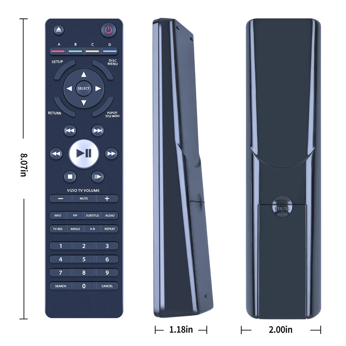VR7A For Vizio Player Remote Control VBR231 VBR200W VBR110 VBR120